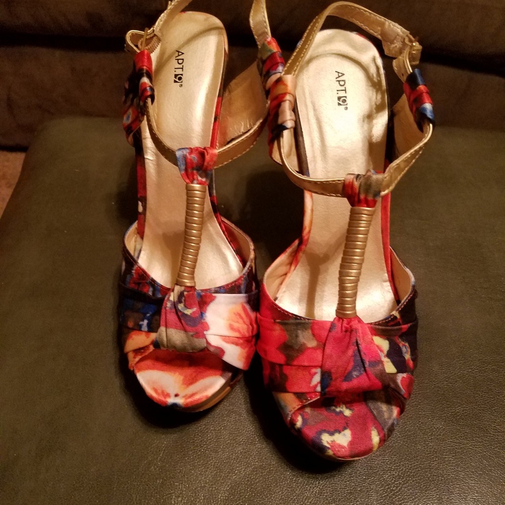 Woman high heeled sandals